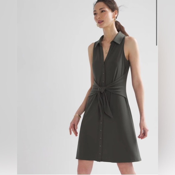 WHBM Tie Front Dress - Picture 1 of 4